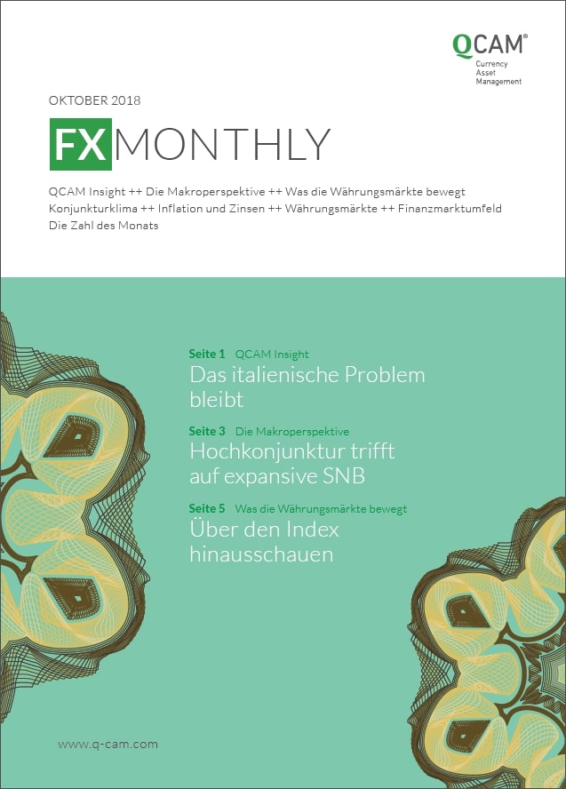 FX Monthly Oktober 2018 - Das italienische Problem bleibt
