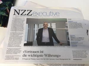 Vertrauen ist die wichtigste Waehrung NZZ Interview mit QCAM CEO Thomas Suter